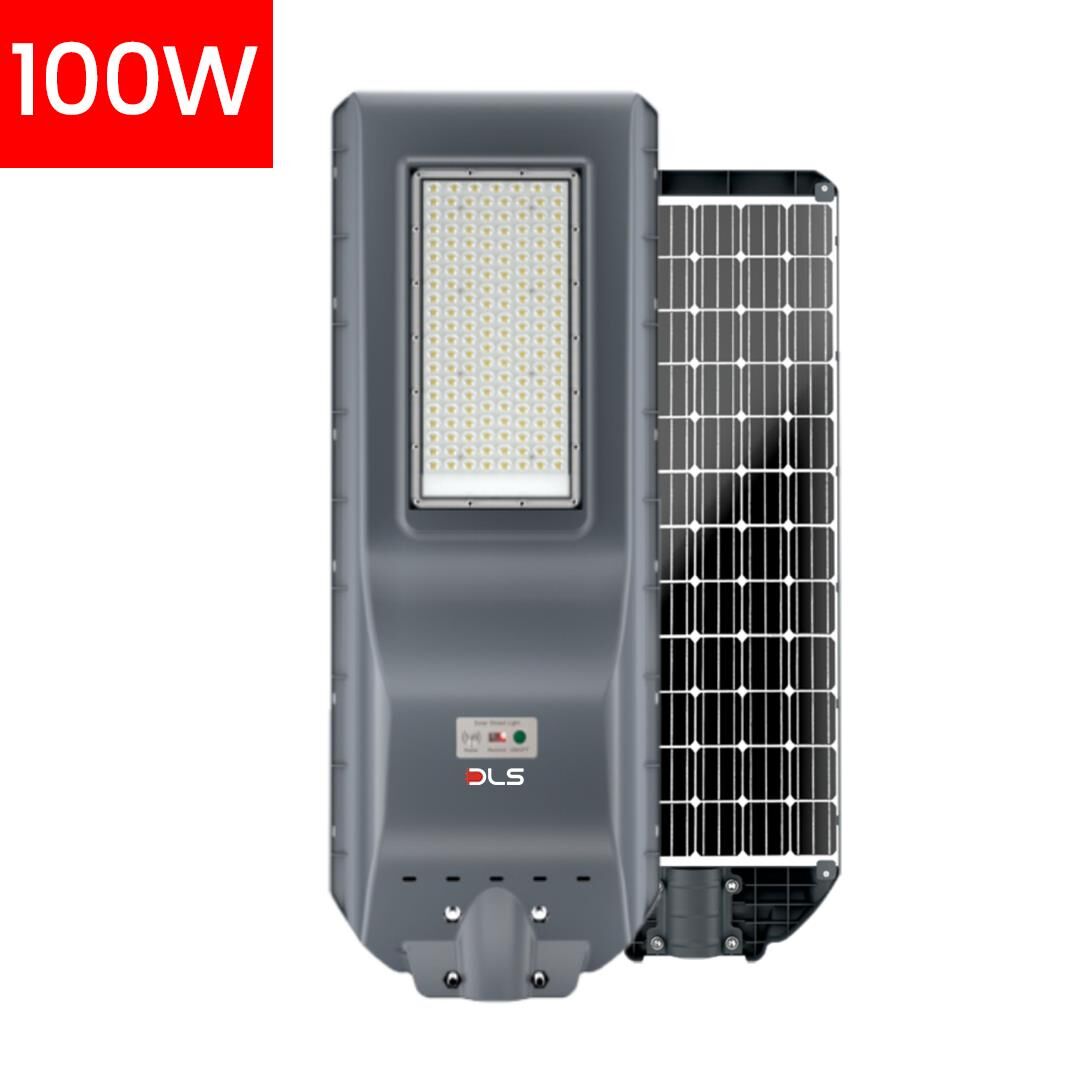 DLS 100W Profesyonel Solar Sokak Armatürü  Tüm Gece Aydınlatma  Güneş Enerjili