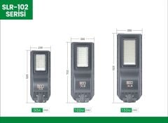 DLS 100W Profesyonel Solar Sokak Armatürü  Tüm Gece Aydınlatma  Güneş Enerjili