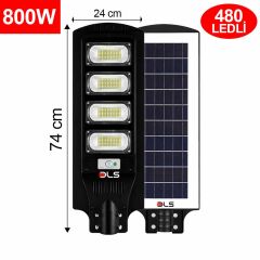 DLS 800W Solar Güneş Enerjili LED Bahçe & Çevre Aydınlatma Lambası Profesyonel Dış Mekan 201-800