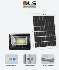 DLS 350W Güneş Enerjili Solar LED Projektör Harici Solar Panelli, 5 Metre Kablolu, Hareketli Konsollu, Dış Mekan Bahçe Güvenlik Aydınlatma 503-350
