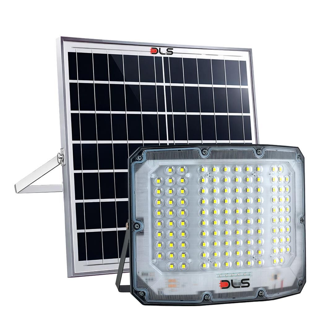 DLS 650W Güneş Enerjili Solar LED Projektör Harici Solar Panelli, 5 Metre Kablolu, Hareketli Konsollu 505-650