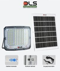 DLS 650W Güneş Enerjili Solar LED Projektör Harici Solar Panelli, 5 Metre Kablolu, Hareketli Konsollu 505-650