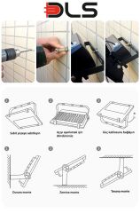 DLS 400W Güneş Enerjili Solar LED Projektör Harici Solar Panelli, 5 Metre Kablolu, Hareketli Konsollu SLR-504-400-01