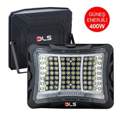 DLS 400W Güneş Enerjili Solar LED Projektör Harici Solar Panelli, 5 Metre Kablolu 502-400