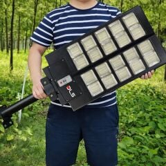 2'li Paket DLS 1000W Güneş Enerjili Solar Sokak Lambası Hareket Sensörlü LED Bahçe Aydınlatması