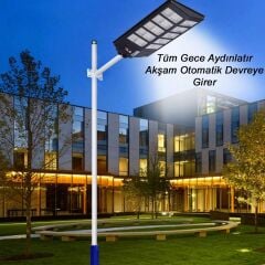 10'lu Paket DLS 1000W Güneş Enerjili Solar Sokak Lambası Hareket Sensörlü LED Bahçe Aydınlatması