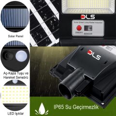 150W Solar DLS Güneş Enerjili  Bahçe Çevre  Lambası M150-03